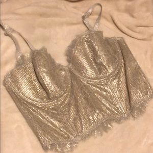 Victoria’s Secret silver bustier